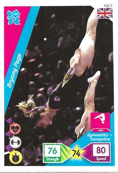 2012 Panini Adrenalyn XL London Olympics #167 Byrony Page Front