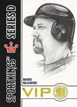 2010 Sportkings Series D - National Convention VIP Promo #VIP-16 Mark McGwire Front