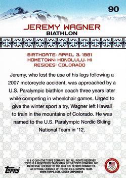2014 Topps U.S. Olympic & Paralympic Team & Hopefuls - Bronze #90 Jeremy Wagner Back