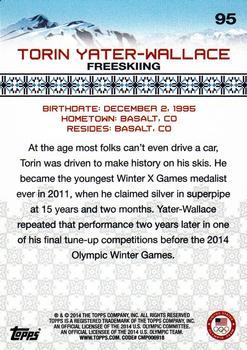 2014 Topps U.S. Olympic & Paralympic Team & Hopefuls - Bronze #95 Torin Yater-Wallace Back