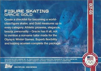 2014 Topps U.S. Olympic & Paralympic Team & Hopefuls - Games of the XXII Olympiad #OLY-GG Gracie Gold Back
