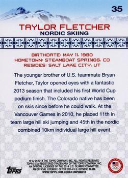 2014 Topps U.S. Olympic & Paralympic Team & Hopefuls - Silver #35 Taylor Fletcher Back