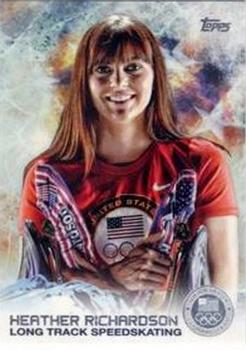 2014 Topps U.S. Olympic & Paralympic Team & Hopefuls - Silver #72 Heather Richardson Front
