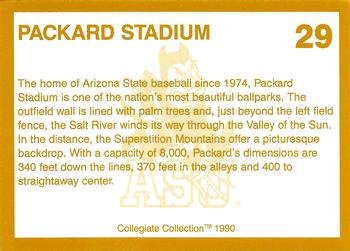 1990-91 Collegiate Collection Arizona State Sun Devils #29 Packard Stadium West Back