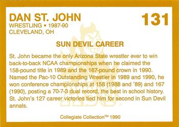 1990-91 Collegiate Collection Arizona State Sun Devils #131 Dan St. John Back