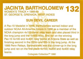 1990-91 Collegiate Collection Arizona State Sun Devils #132 Jacinta Bartholomew Back