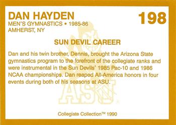 1990-91 Collegiate Collection Arizona State Sun Devils #198 Dan Hayden Back