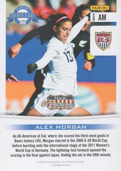 2012 Panini Father's Day - Cracked Ice #AM Alex Morgan Back