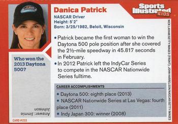 2013 Sports Illustrated for Kids #233 Danica Patrick Back