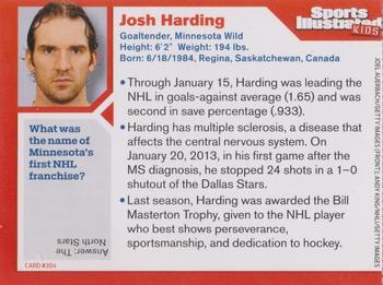 2014 Sports Illustrated for Kids #304 Josh Harding Back