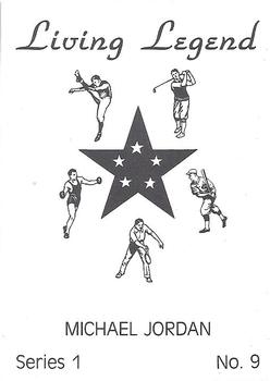 1990 Living Legends Blue (unlicensed) #9 Michael Jordan Back