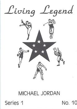 1990 Living Legends Blue (unlicensed) #10 Michael Jordan Back