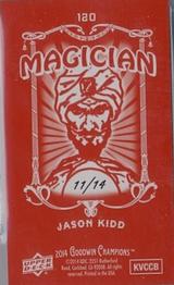 2014 Upper Deck Goodwin Champions - Mini Foil Magician Red #120 Jason Kidd Back
