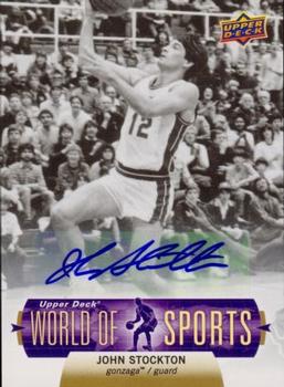 2011 Upper Deck World of Sports - Autographs #57 John Stockton Front