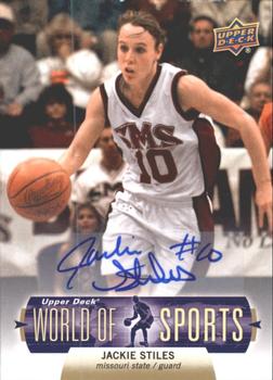 2011 Upper Deck World of Sports - Autographs #64 Jackie Stiles Front