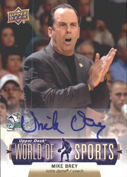 2011 Upper Deck World of Sports - Autographs #69 Mike Brey Front