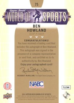 2011 Upper Deck World of Sports - Autographs #75 Ben Howland Back