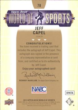 2011 Upper Deck World of Sports - Autographs #78 Jeff Capel III Back