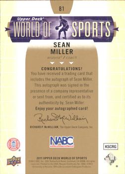 2011 Upper Deck World of Sports - Autographs #81 Sean Miller Back