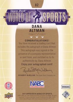 2011 Upper Deck World of Sports - Autographs #82 Dana Altman Back