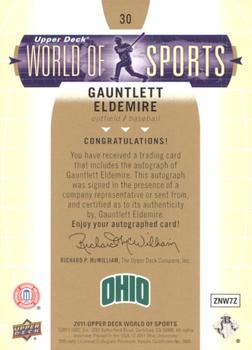 2011 Upper Deck World of Sports - Autographs #30 Gauntlett Eldemire Back