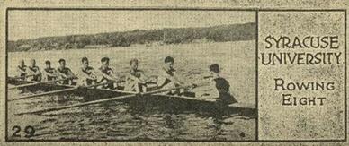 1924 Willard's Chocolates V122 #29 Rowing Eight Front