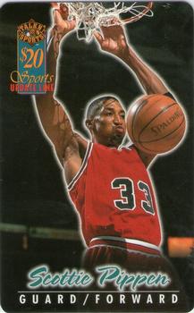 1997 Score Board Talk N' Sports - Phone Cards $20 #2 Scottie Pippen Front