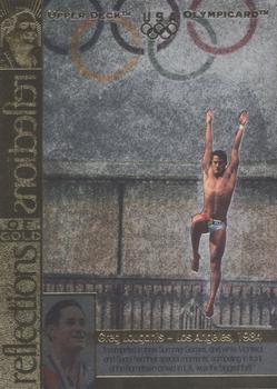 1996 Upper Deck USA Olympicards - Reflections of Gold #RG8 Greg Louganis Front