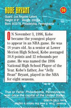 1996-98 Sports Illustrated for Kids Oversized #59 Kobe Bryant Back