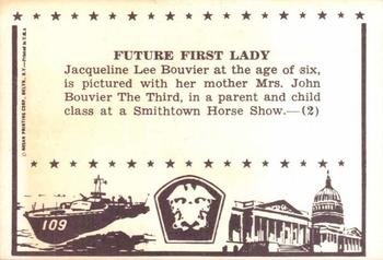 1963 Rosan John F. Kennedy #2 Future First Lady Back