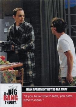 2012 Cryptozoic The Big Bang Theory Seasons 1 & 2 #09 In an Apartment Not So Far Away Front