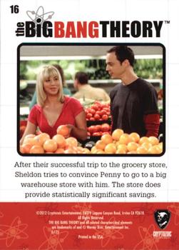 2012 Cryptozoic The Big Bang Theory Seasons 1 & 2 #16 Advantages of Bulk Back
