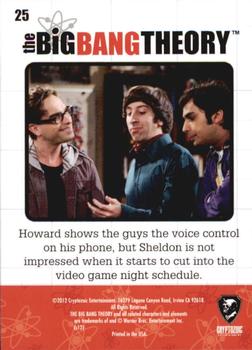 2012 Cryptozoic The Big Bang Theory Seasons 1 & 2 #25 Mock the Flog Technology Back