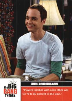 2012 Cryptozoic The Big Bang Theory Seasons 1 & 2 #52 Simple Children’s  Game Front