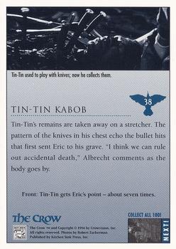 1994 Kitchen Sink The Crow #38 Tin-Tin-Kabob Back