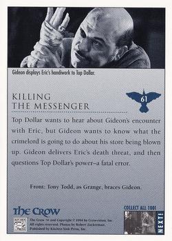 1994 Kitchen Sink The Crow #61 Killing the Messenger Back
