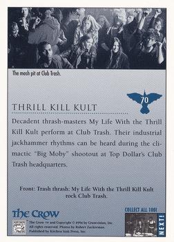 1994 Kitchen Sink The Crow #70 Thrill Kill Kult Back