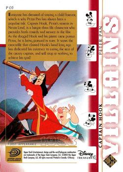 2003 Upper Deck Disney Treasures - Promos #P03 Captain Hook Back