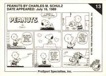 1992 ProSport Specialties Peanuts Classics #13 I heard a cookie jar open Back