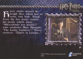2004 Cards Inc. Harry Potter and the Prisoner of Azkaban #9 Boarding the Knight Bus Back