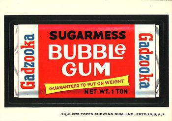 1975 Topps Wacky Packages 14th Series #NNO Gadzooka Bubble Gum Front