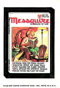 1975 Topps Wacky Packages 14th Series #NNO Messquire Magazine Front