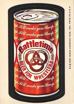 1975 Topps Wacky Packages 14th Series #NNO Battletime Beer Front