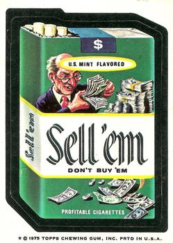1975 Topps Wacky Packages 14th Series #NNO Sell'em Cigarettes Front