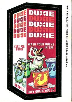 1975 Topps Wacky Packages 14th Series #NNO Duxie Cups Front