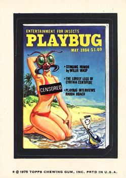 1975 Topps Wacky Packages 14th Series #NNO Playbug Magazine Front