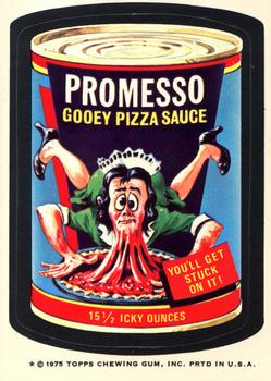 1975 Topps Wacky Packages 14th Series #NNO Promesso Sauce Front