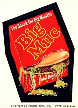 1974 Topps Wacky Packages 7th Series #NNO Big Muc Hamburger Front