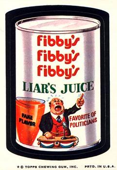 1974 Topps Wacky Packages 7th Series #NNO Fibby's Juice Front