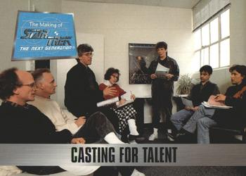 1994 SkyBox The Making of Star Trek: The Next Generation #5 Casting for Talent Front